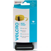 VEL-EC60329 - Cinghia da trasporto regolabile, 50 mm x 92 cm, colore: Nero - Velcro