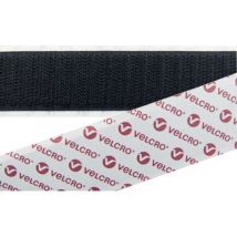 E088025330F1825 Klettband zum Aufkleben Haftteil (l x b) 25000 mm x 25 mm Schwarz 25 m - Velcro