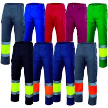 157 Warnschutz Arbeitshose - xxxxl - Blu/Giallo - Velilla