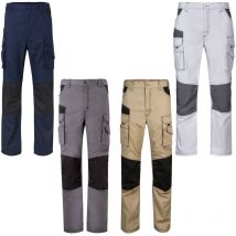 Velilla - Arbeitshose 103011B Canvas Zweifarbig - xl - Sabbia