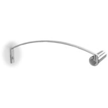 Braccio Illuminante Art Per Profilo Led Alluminio Tondo - Argento
