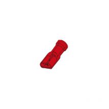 Terminal aislado hembra 6.4mm - rojo