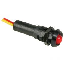 Blinkende led-signalleuchte 12 v - schwarzes gehäuse