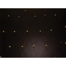 Vellight - Spika led - 2 x 2 m - 144 LEDs - color blanco cálido - cable negro - 36 v