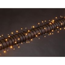 Luna LED - 12 m - 160 LEDs - arizona white (blass Orange) - grünes Kabel - Modulator - 24 V