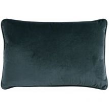Velours - Coussin en velours gris 60x40
