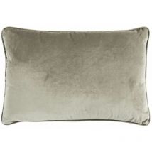 Velours - Coussin en velours taupe 60x40