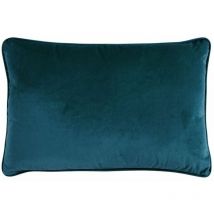 Velours - Coussin en velours bleu intense 60x40
