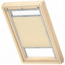 Original store plissé tamisant (fhl), cadre argenté, M06 Beige - Velux