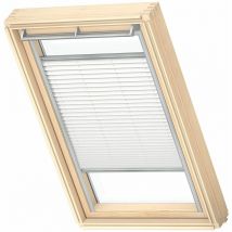 Original store plissé tamisant (fhl), cadre argenté, M08 Blanc - Velux