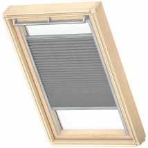 Original store plissé tamisant (fhl), cadre argenté, MK08 Gris Foncé - Velux