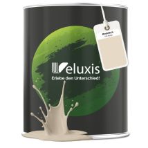 Veluxis Edle Wandfarbe Creme Für Den Innenraum - 1 Liter & Deckkraft-klasse 1, Streifenfrei, Tropfarm & Öko Farbe, Voc-frei - (oat Beige)