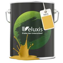 Veluxis Edle Wandfarbe Gelb Für Den Innenraum - 5 Liter & Deckkraft-klasse 1, Streifenfrei, Tropfarm & Öko Farbe, Voc-frei - (harvest Yellow)