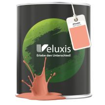 Veluxis Edle Wandfarbe Rosa Für Den Innenraum - 2,5 Liter & Deckkraft-klasse 1, Streifenfrei, Tropfarm & Öko Farbe, Voc-frei - (warm Salmon)