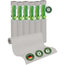 Veluxis Uni Glattvlies Vliestapete Xxl Rolle 15m X 0,53m Nebelgrau – Matt & Leicht Strukturiert – Wandklebetechnik Ohne Einweichen – Hoch 