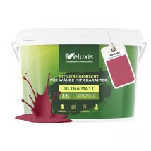 Veluxis Wandfarbe Pink Für Den Innenraum - 2,5 Liter & Deckkraft-klasse 1, Streifenfrei, Tropfarm & Öko Farbe, Voc-frei - (rosy Raspberry)