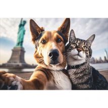 Mercury - velvet cat & dog selfie ny 45X75 007797-1