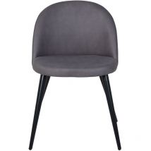 Velvet Esszimmerstuhl Velour grau.