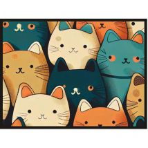 Velvet-katzen-teppich 45x75cm - Mercury