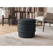 Deco In Paris - velvet - Pouf design en velours noir velvet