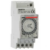 Vemer - Interruptor horario electromecánico duet-d 2 módulos din VP879100