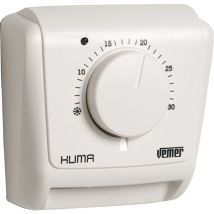 Ve020400 Klima 3l - Termostato Meccanico A Membrana Di Gas Per Caldaia/condizionatore, Funzione Inverno/estate + Spia On, Bianco - Vemer