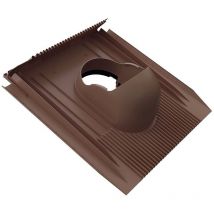 Venduct universelle Grundplatte DN125 Dunkelbraun