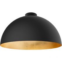 Venice plafonnier noir feuille