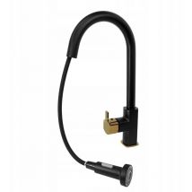 Granitan - venice noir/or mélangeur de cuisine avec douchette extractible