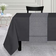 Chemin de table 40x160 cm venise gris, par Soleil d'Ocre