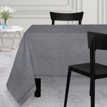 Nappe carrée 180x180 cm venise gris, par Soleil d'Ocre