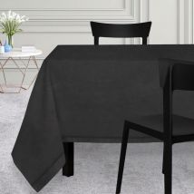 Nappe carrée 180x180 cm venise noir, par Soleil d'Ocre