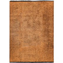Thedecofactory - venice - Tapis en coton et polyester lavable tissé plat orange 240x340