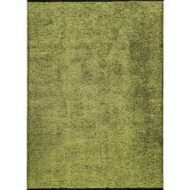 Thedecofactory - venice - Tapis en coton et polyester lavable tissé plat vert 160x230
