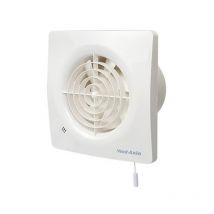 Vent-axia - supra 100 ht ventilateur de salle de bain avec capteur d'humidité avec minuterie avec cordon de tirage 97 m3/h blanc