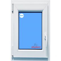 Eco-blu - Ventana pvc 500x1000 Blanca Oscilobatiente Izquierda Vidrio Mate