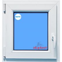 Eco-blu - Ventana pvc 500x600 Blanca Oscilobatiente Izquierda Vidrio Mate
