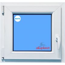 Eco-blu - Ventana pvc 600x600 Blanca Oscilobatiente Izquierda Vidrio Mate