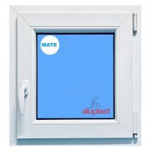Ventana PVC 700x700 Blanca Oscilobatiente Derecha Vidrio Mate
