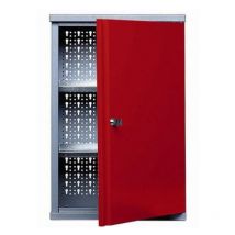 Kupper - Ventas Armario de pared L:40cm 1 puerta y 2 estantes - Rojo