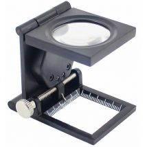 Basetbl - Vente chaude-Loupe sur pied Loupe de lecture à compartiments 10X avec éclairage led Loupe de table pliable Loupe de travail Loupe pour