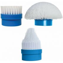 Venteo - 3 brosses ACTI BRUSH - TELESHOPPING - Blanc/Bleu - Adulte