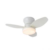Ventilador dc tauros blanco/blanco, 3 aspas, 48W led 300040006000K, Al.18xD.70cm