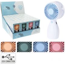 Ventilador De Mano CargadorUSB 6x4.5x12.5cm ColoresSurtidos