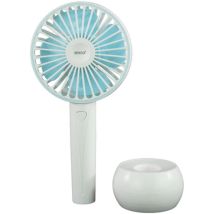 Sogo - Ventilador De Mano Ven-ss-21445 Portatil Recargable 4w Bco/azul