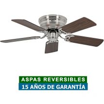 Ventilador de techo Casafan 5103051 classic flat 103cm nogal o haya/cromo satinado