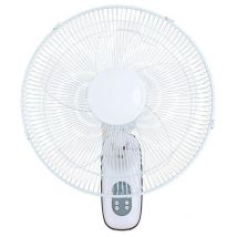 Ventilador de pared silencioso con mando, Ventilador de pared cuta oscilante moderno, 50W Ø43 cm diámetro 3 Velocidades