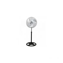 Ventilador de pie industrial de altura regulable (75W aspas de Ø45cm y 3 velocidades) IP20 color negro