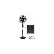 Ventilador de Pie Solar Boreal Negro 30W con Puerto USB