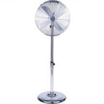 Ventilador de Suelo Inox 50W 40cm 3 Velocidades Regulable Cromo